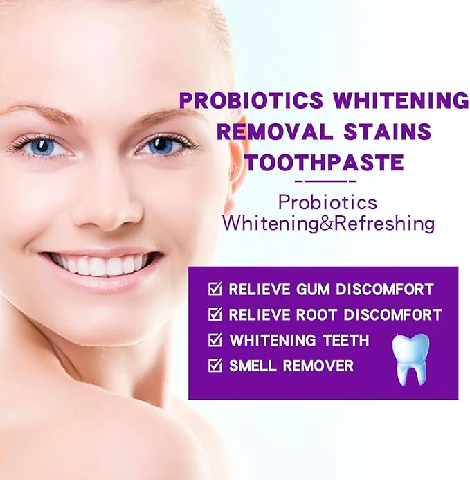 Ginaday Sp-6 Ultra Whitening, Sp-6 Probiotic Ultra Whitening Toothpaste Promotes Healthy Teeth Fresh Breath Stain Removing.(1 Pcs)