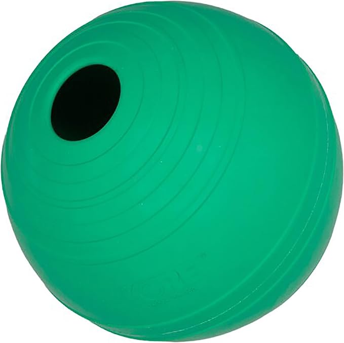 PetKORE: KoreFlex Ball - 4.75" Large, Green, Dog Toy, Shape Maintaining Rubber, Treat Stuffing Center, Bounce-Fetch-Chew, Pet Indoor-Outdoor Play