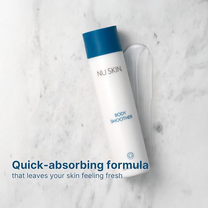 Nu Skin Body Smoother | Luxurious Moisture-Locking Body Lotion with Aloe Vera, Algae Extract, Vitamins A and E for Optimal Skin Nourishment and Hydration | Quick-Absorbing Formula | 8.4 Fl Oz | 2 Pack