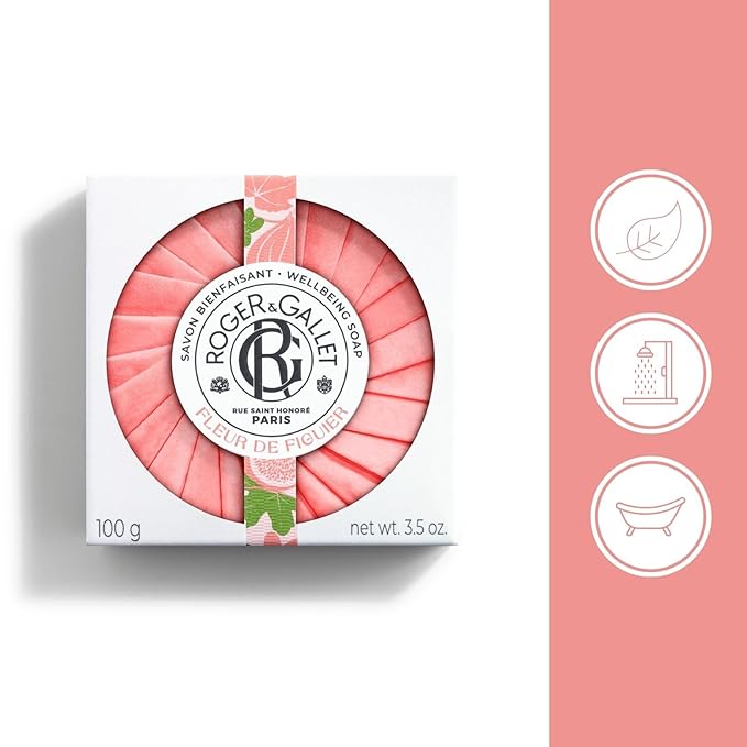 ROGER & GALLET Body Wash & Body Soap for Women | Fleur de Figuier - Fig Blossom 3.5 oz