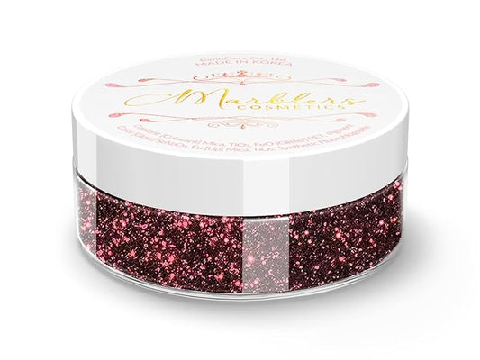 MARBLERS Twinkle Face & Body Glitter [Sangria] 0.18oz (5g) | Fine | Non-Toxic | Vegan | Cruelty-Free | Festival, Rave & Party Makeup | Eye, Hair, Nail Polish, Eyeshadow | Nail Art | Gel Nail