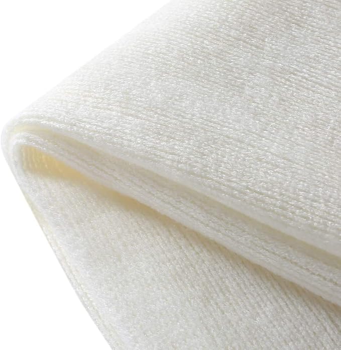 Homiest Ivory White Knitted Throw Blanket with Fringe, 60x80 Inch | Pure Acrylic, Lightweight & Breathable, All-Season Use, Machine Washable, Wrinkle & Fade Resistant, for Couch Sofa And Bed