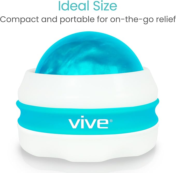 Vive Massage Roller Ball - Manual Massage Therapy & Relax Tool for Sore Muscles, Joint Pain Relief, Relaxing, Full Body Deep Tissue for Arms, Legs, Back, Foot, Shoulders, Trigger Point