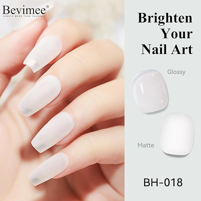 Quick Dry White Nail Polish, Air Fast Drying Sheer Milky White Regular Color Nail Art Polish Natural Translucent Nail Lacquer Water Based Nail Polish Fingernails No Required UV LED 12ML