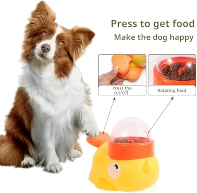 Duck Dog Treat Dispenser, Duck Dog Feeder, 2026 New Dog Interactive Treat Dispenser Toy, Foot-Powered Feeder Toy for Small & Medium Cat Dogs (1 Set)