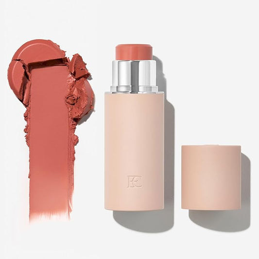 EarthsCure Cream Blush Stick (Malibu Sunrise - Peach Coral) - Multi-Use Cheek, Lip & Eye Tint - Buildable Hydrating Formula, Natural Dewy Finish - 1 Piece