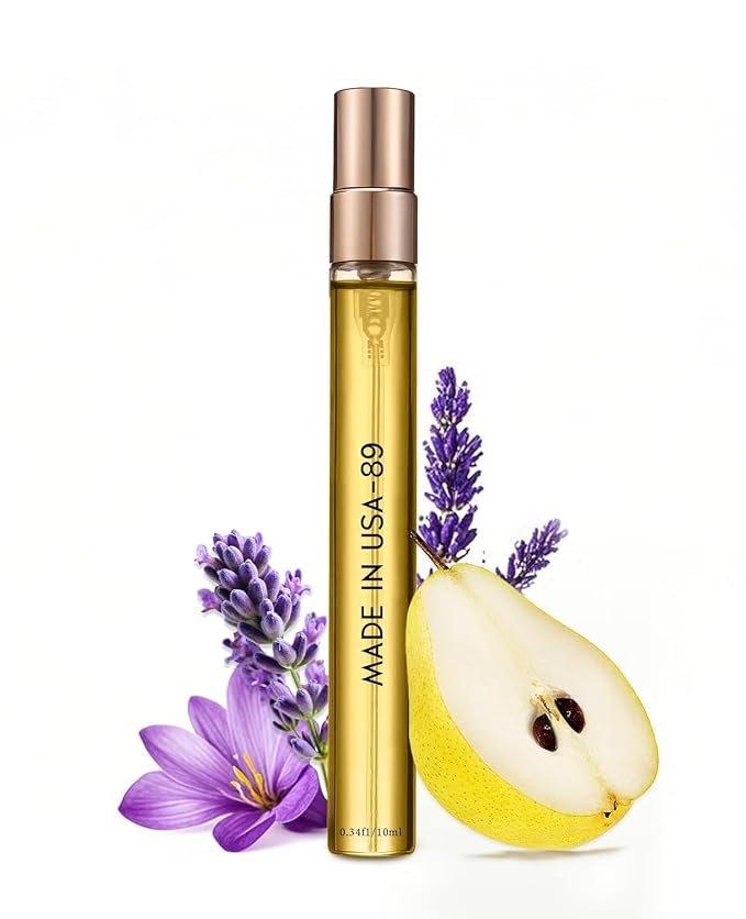 PUREAMOR Pheromones Perfumes for Women,No. 89 Perfume Oil, Floral,Fruity Fragrance,Blending Juicy Pear,Chocolatey Vanilla,Musky Warmth 0.34oz.,Travel Size(No. 89)