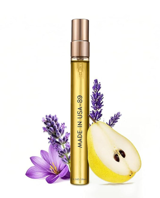 PUREAMOR Pheromones Perfumes for Women,No. 89 Perfume Oil, Floral,Fruity Fragrance,Blending Juicy Pear,Chocolatey Vanilla,Musky Warmth 0.34oz.,Travel Size(No. 89)