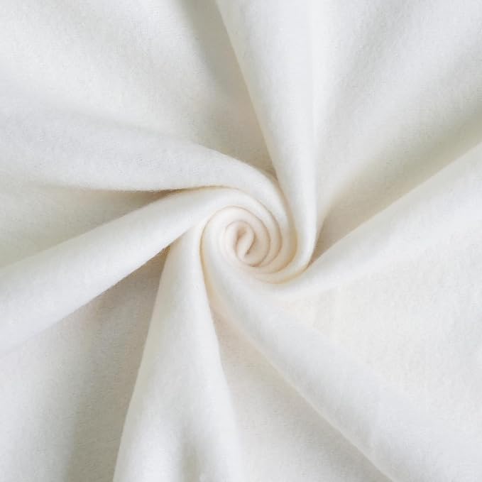 ZYFZCYBL Fleece Throw Blankets Lightweight Warm Soft Cozy Pet-Friendly Bulk Fleece Throw Blanket Solid for Home Bed, Sofa，Office,Gifts, Couch (Pack of 6-50 x 60 inch，White)