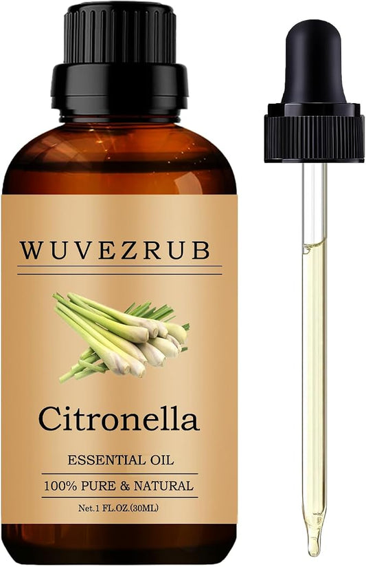 Citronella Essential Oils, 30ML Pure and Natural Essential Oil for Aromatherapy Diffuser - Citronella /1 Fl Oz