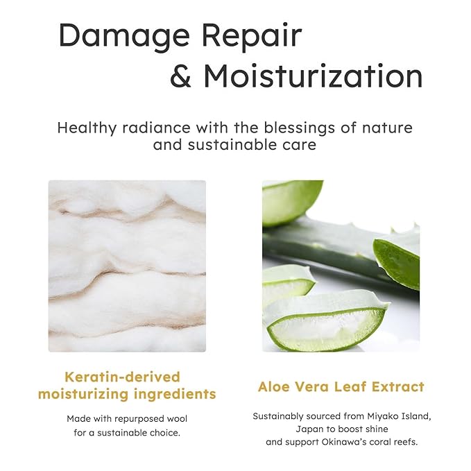 Wonjungyo Shampoo and Treatment Set – Moisturizing Repair Hair Care for Dry & Damaged Hair, K-Beauty, Made in Japan