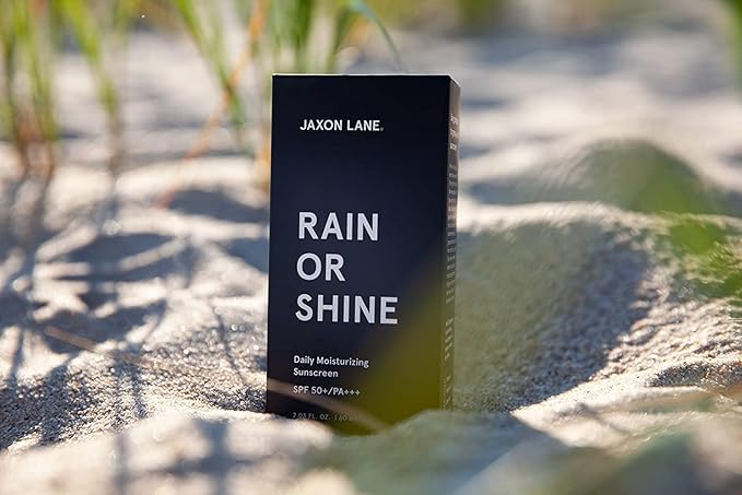 RAIN OR SHINE Anti Aging Face Sunscreen SPF 50 for Clear Skin w/Green Tea, Hyaluronic Acid, Vitamin E Oil, Ginseng, Licorice Root – SPF Moisturizer for Face & Body (Fragrance-Free, 2.03 Fl Oz, 4 pack)