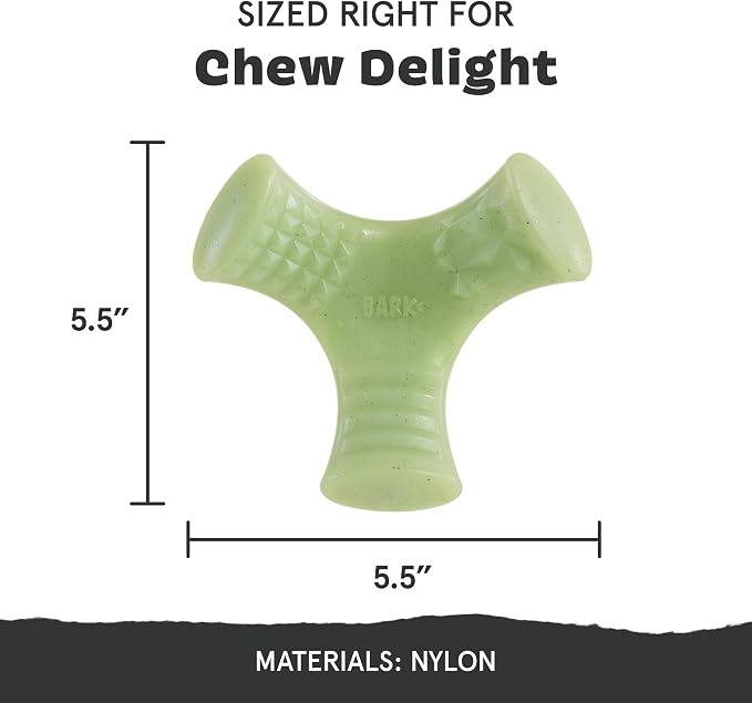 BarkBox Chopper Super Chewer - Toy for Large Dogs | Durable Dog Toy for Aggressive Chewers - Vanilla Mint Scented Chew