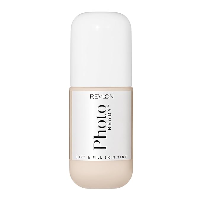Revlon PhotoReady Lift & Fill Skin Tint, Dewy Foundation with Sheer Buildable Coverage, Lightweight & Hydrating, 100, 1 fl oz