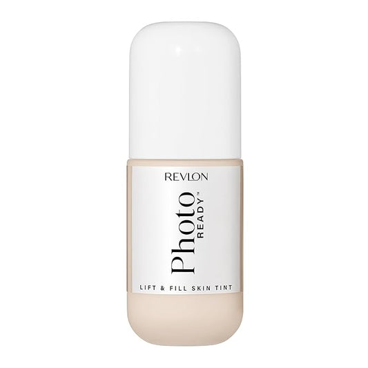 Revlon PhotoReady Lift & Fill Skin Tint, Dewy Foundation with Sheer Buildable Coverage, Lightweight & Hydrating, 100, 1 fl oz
