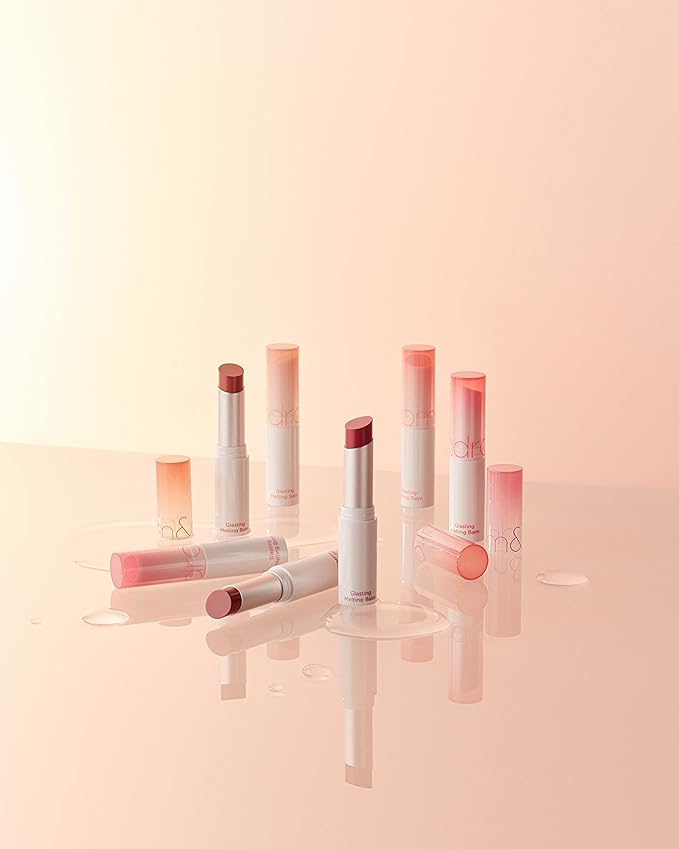 rom&nd Glasting Melting Lip Balm 01 Coco Nude | Vegan Tinted Hydrating Glossy Lip Color for Dewy Shine & Subtle MLBB Effect | Non-Sticky, Plant-Based Oils