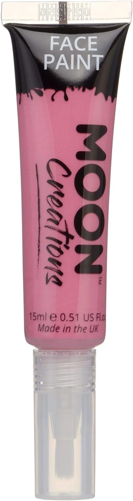 Face & Body Paint with Brush Applicator by Moon Creations - 0.50fl oz - Bright Pink