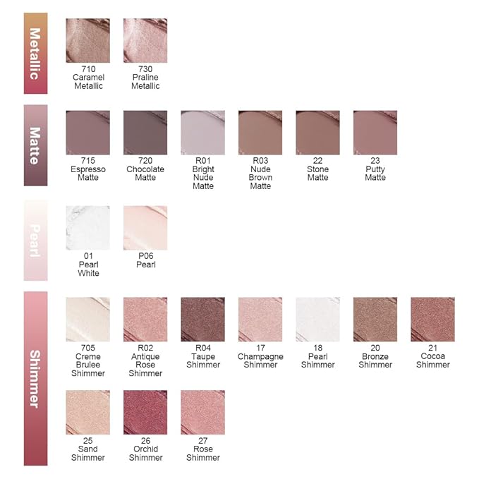 Kaely Single Cream Eyeshadow Pot, Rose Shimmer Eye Shadow for Older Women High Pigmented Waterproof, Natural Eyeshadow Palette Makeup Brightener, sombras en crema para ojos, Blendable, 27
