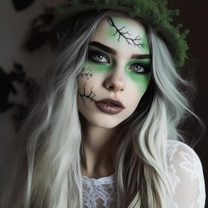 Face and Body Paint Light Green(30gm)Non-Toxic High-Quality Paint for Children and Adults Halloween Makeup, Costumes, Festivals