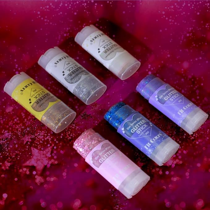 Waterproof St. Patrick’s Day Green/Purple Hair & Face Glitter Stick | Sparkling Gold Body Glitter Gel | Festival Rave Accessories for Women & Kids (#6)