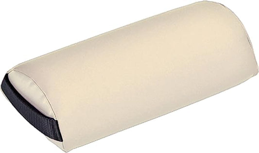 EarthLite Necl Pillow – Durable Massage Bolster, 100% PU Upholstery incl. Strap Handle/Professional Quality/Back Pain Relief, Vanilla Crème