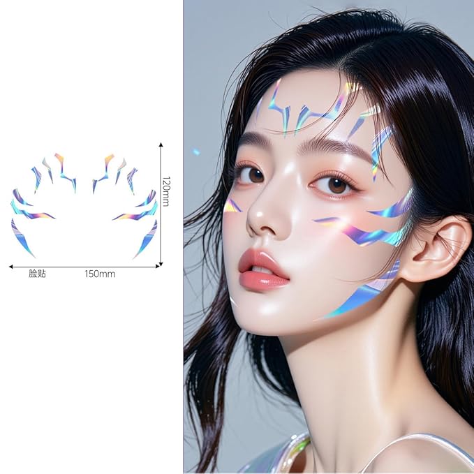 Temporary Tattoo Stickers – 8 PCS Colorful Movie Anime Kpop Theme Purple Tattoos Realistic Waterproof Body Art for Cosplay, Halloween, and Party Makeup(For Full Body)