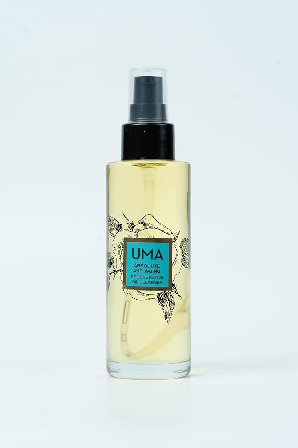 UMA Absolute Anti Aging Regenerative Oil Cleanser | Ayurvedic Oil Cleanser removes makeup & sunscreen | Facial Cleanser for Sensitive, Normal & Oily Skin | 100% Natural Skincare (3.4 oz | 100 ml)