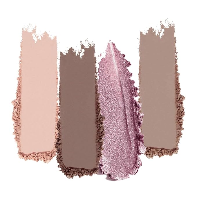 Cool Neutral Eyeshadow Palette with Mirror – Matte & Glitter High Pigment Blendable Long-Lasting Mini Everyday Eye, Mauve Smokey & Purple Contour Makeup Palette, Perfect for Blue, Green & Brown Eyes