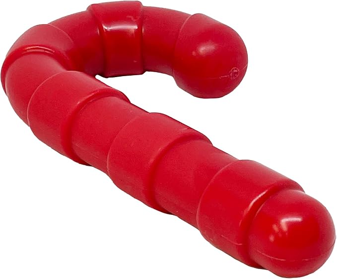 SodaPup Candy Cane – Durable Dog Chew Toy Made in USA from Non-Toxic, Pet Safe, Food Safe Nylon Material for Mental Stimulation, Clean Teeth, Fresh Breath, Problem Chewing, Calming Nerves, & More