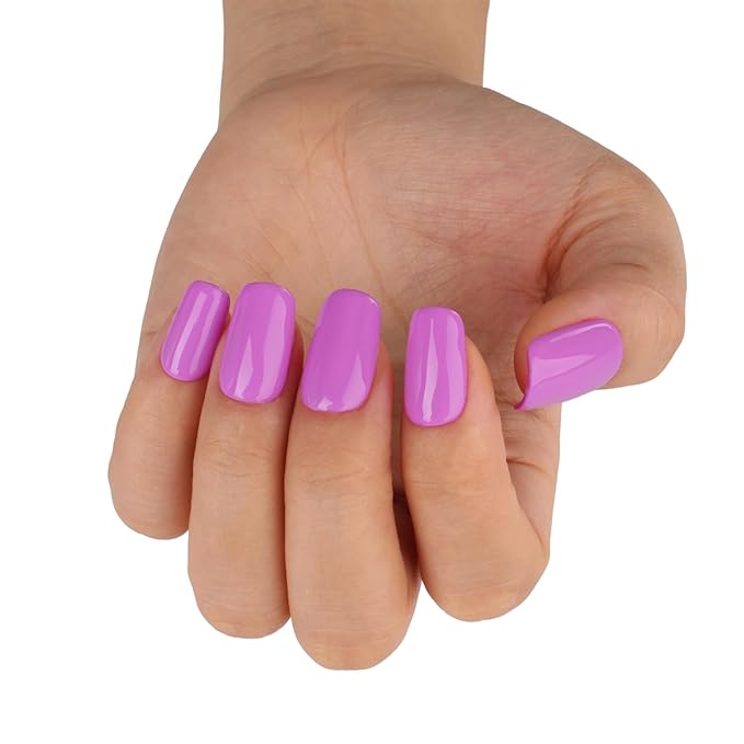 Pastel Purple Gel Nail Polish,Macaron Bright Purple Gel Polish for DIY Nail Art and Manicure Salon, 0.51 Fl Oz Neon Purple UV/LED Soak off Gel Polish - GP0021