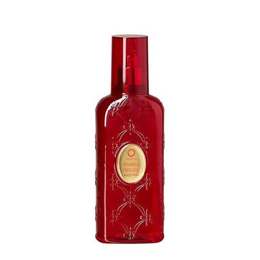 Orientica Luxury Collection Amber Rouge Body Mist 8 Fl Oz / 236ml - Jasmine, Orange, Saffron, Praline, Oak moss, Amber, Seaweed - Arabic Perfume for Men & Women