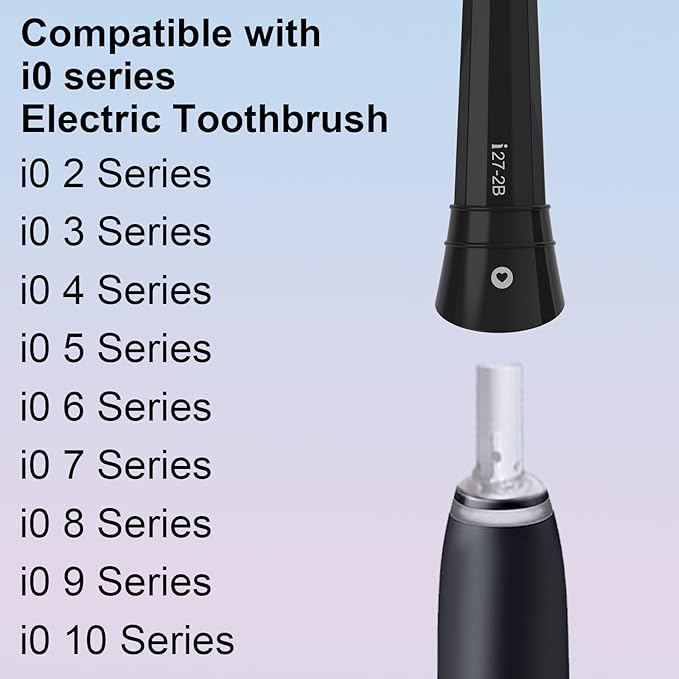 iO Replacement Heads Compatible with Oral b iO 2/3/4/5/6/7/8/9/10 Series Electric Toothbrush,Gum Care Toothbrush Head Compatible with Oral b iO Replacement Heads,Black