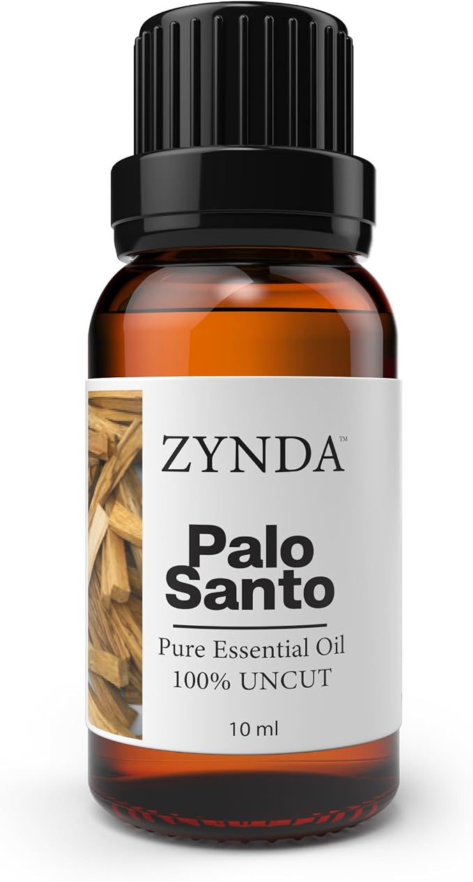 Palo Santo Essential Oil – 100% Pure & Natural Palo Santo Oil for Aromatherapy, Meditation & Relaxation – Grounding Scent for Diffuser, Massage & Beard Care