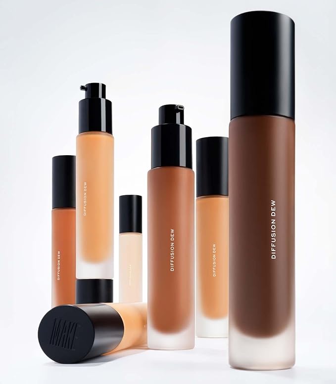 MAKE Beauty Skin Tint – Sheer to Medium Coverage with a Natural Radiant Finish. Lightweight, Smoothing Formula with Niacinamide and Adenosine. Diffusion Dew – Beige 03