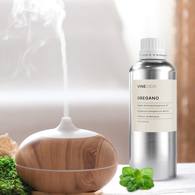 VINEVIDA Oregano Essential Oil - 32 oz - Undiluted - DIY Candle Scents - Bulk for Soap Making