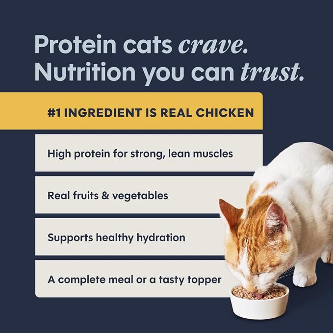 Instinct Pate Entrees, Wet Canned Cat Food, Real Chicken, 3 oz (24 Count) | Rich & creamy pate texture, high protein, real chicken, whole-food ingredients, grain-free, hydration support
