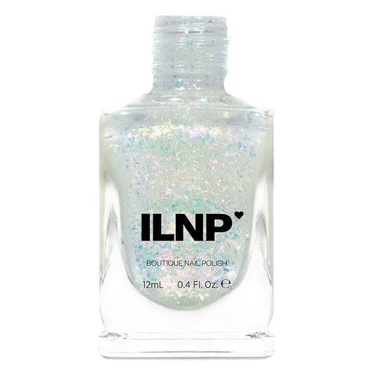 ILNP Lovebird - Red, Orange, Gold, Green Color Shifting Iridescent Flakie Topper Nail Polish