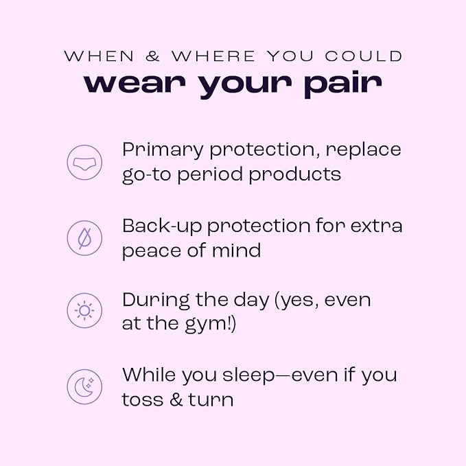Bambody Absorbent Boxer, Period Underwear for Women - Day and Night Protection - Combortable, Soft, Breathable