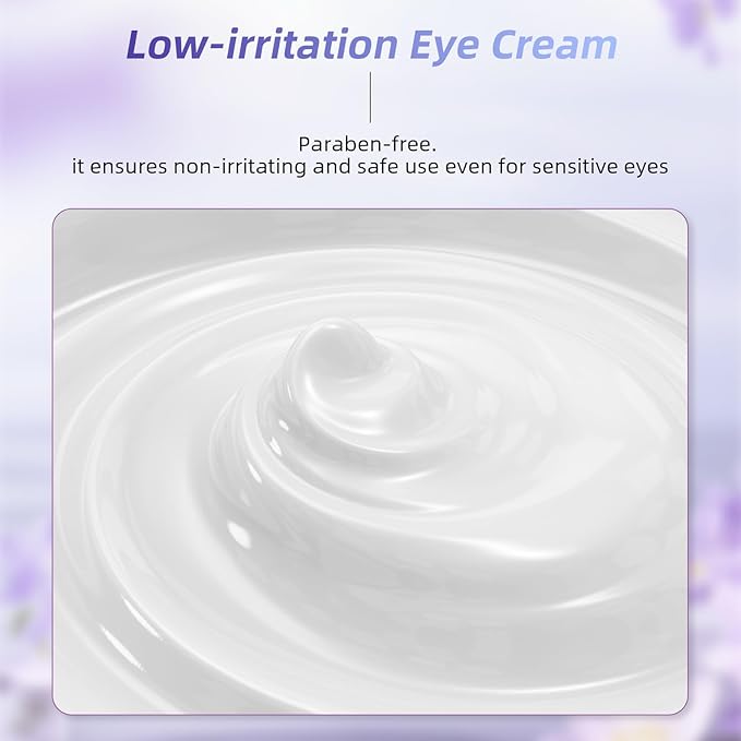 MEDB Retinol Eye Cream for Dark Circles & Wrinkles, Eye Cream Anti-Aging Under Eye Treatment with 7 Peptides & 3 Hyaluronic Acid for Hydration and Elasticity, Includes 360°Massage Roller, 30ml