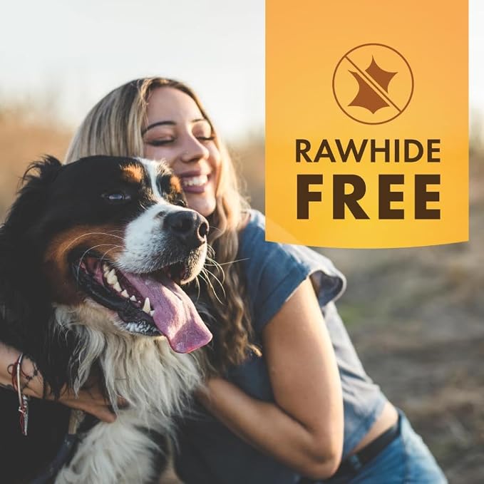 Pur Luv K9 Kraves Rawhide Free Bone Dog Treats, Made with Peanut Butter and Chicken Flavor, Easily Digestible, Long Lasting, and High Protein Dog Treat, 20 Count (Pack of 2)