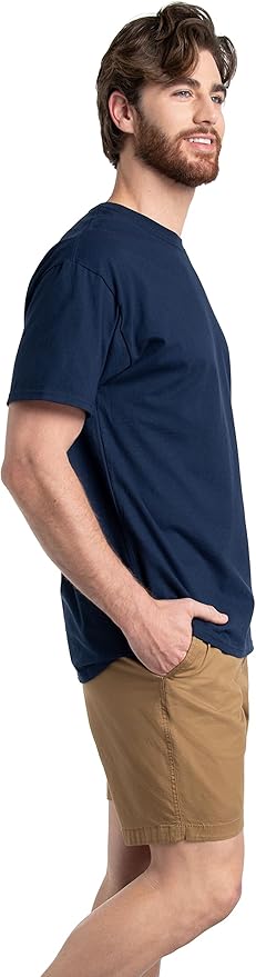 Fruit of the Loom Men's Eversoft Cotton Odor Control & Breathable Moisture Wicking T-Shirts