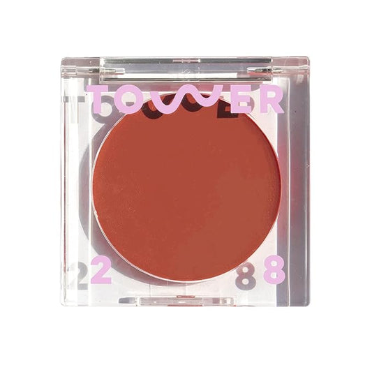 Tower 28 Beauty BeachPlease Cream Blush for Cheeks and Lips - Multi-Purpose Lip and Cheek Tint in Orange Blush - for Sensitive Skin – Color POWER HOUR, Luminous Finish