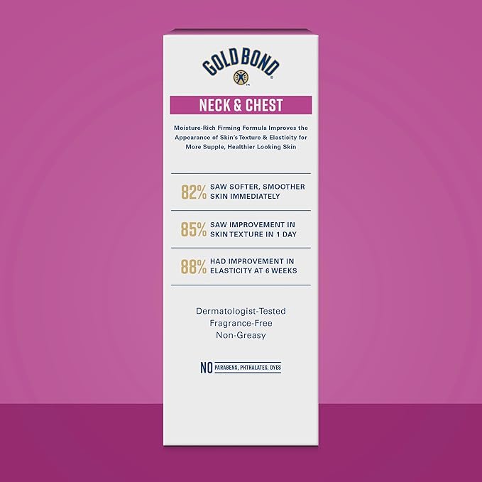 Gold Bond Age Renew Neck and Chest Firming Cream, 2 oz., Clinically Tested Skin Firming Cream, Pack of 3
