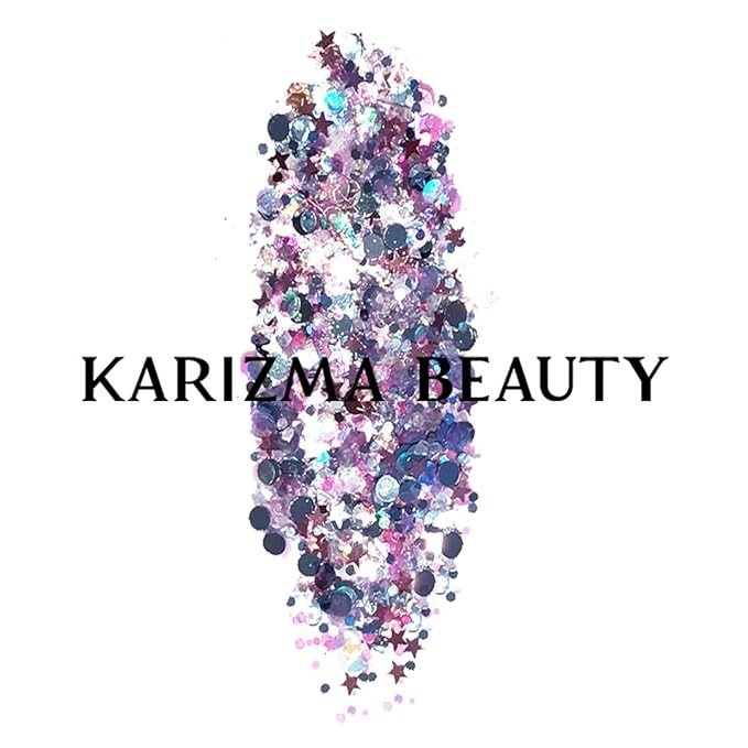 KARIZMA Unicorn Body Glitter. 30g Chunky Face, Hair, Eye and Body for Women. Rave Festival Accessories, Cosmetic Makeup. Loose Set
