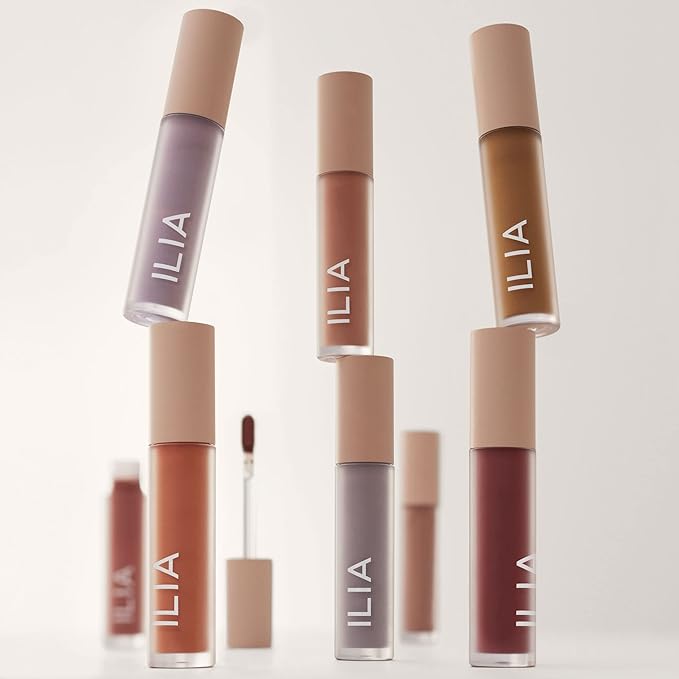 ILIA - Matte Liquid Powder Eye Tint | Cream-to-Powder Eyeshadow, Smudge-Resistant, Quick-Dry, Weightless, Water-Based | Non-Toxic, Vegan, Cruelty-Free, Clean Makeup (Ochre, 0.12 fl oz | 3.5 ml)