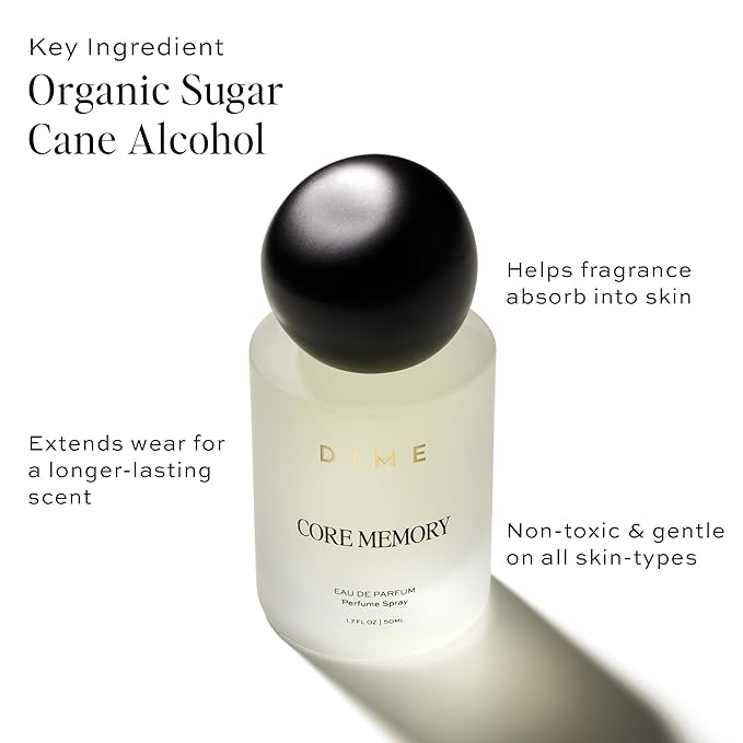 DIME Beauty Core Memory Perfume for Women, 1.7 oz / 50 ml - Bright & Citrusy Fragrance