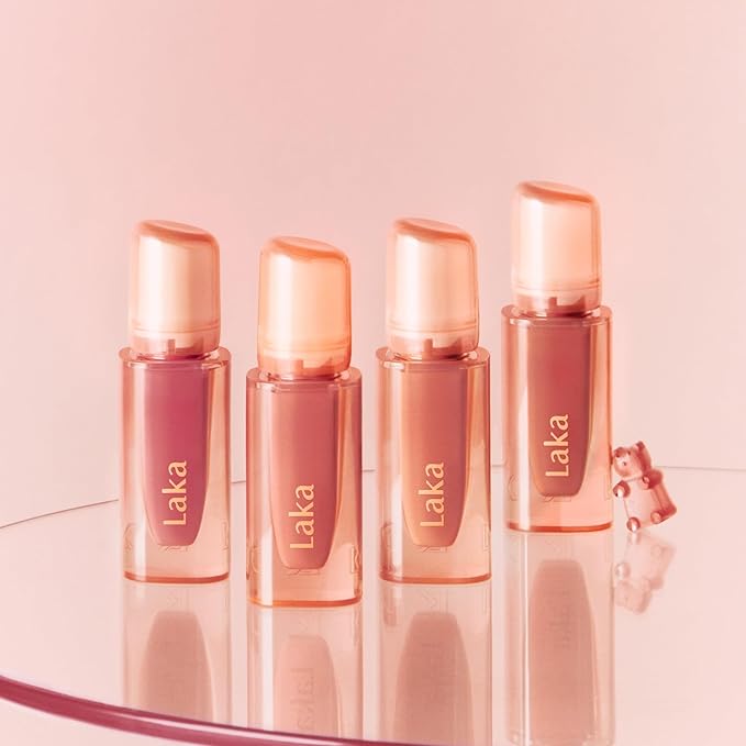 Laka Jelling Nude Gloss, 4.5g/0.15oz, Sheer Hydrating Lip Oil with No Stain, Non-Sticky, Nourishing Gloss for a Fresh, Glowy Look, Vegan, Clean Beauty Makeup, K-Beauty (#306 Angel Ring)