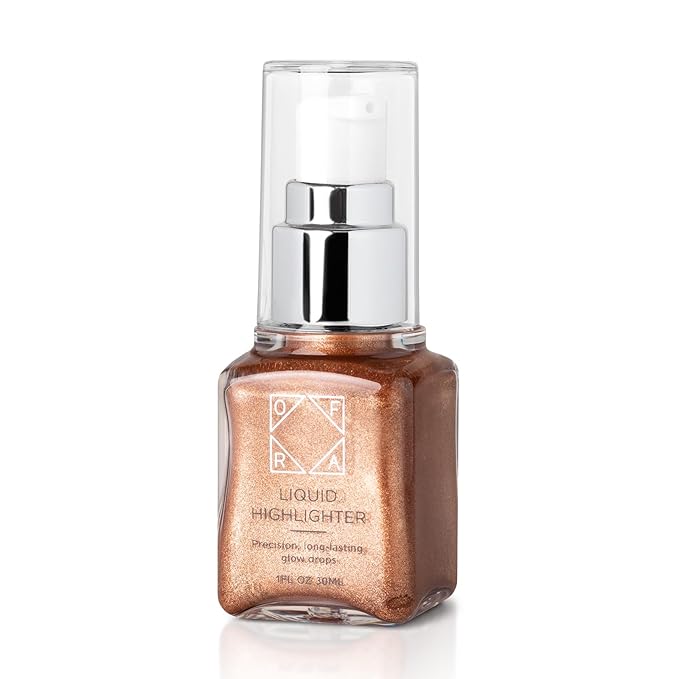 Ofra Star Lit Liquid Highlighter - Holiday | Radiant Liquid Highlighter for a Luminous Glow | Long-Lasting, Blendable, and Buildable Formula | 30mL 1oz