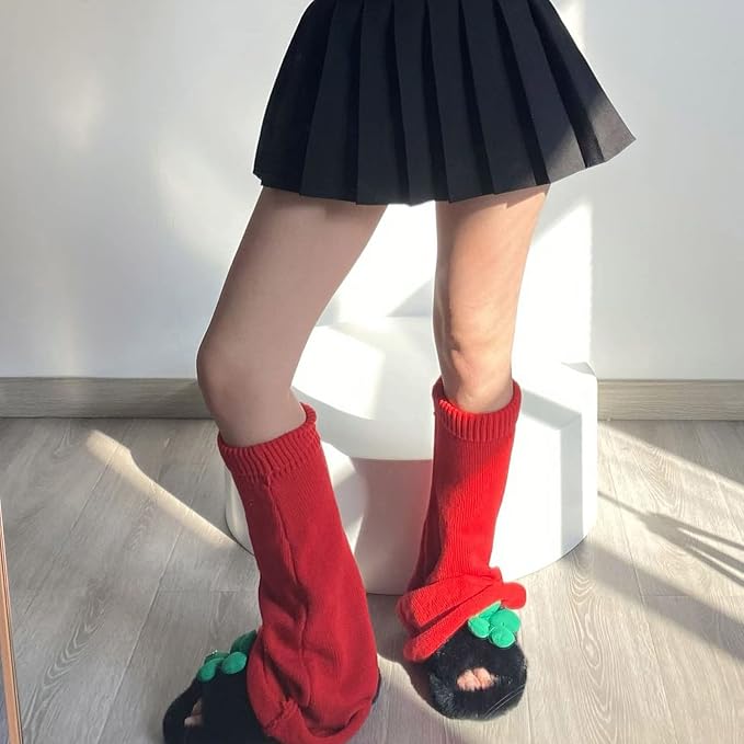Sexybody Women's Leg Warmers Fashion Knit Warmers Long Socks Cute Y2K Kawaii Japanese Lolita Harajuku Accessories for Girls