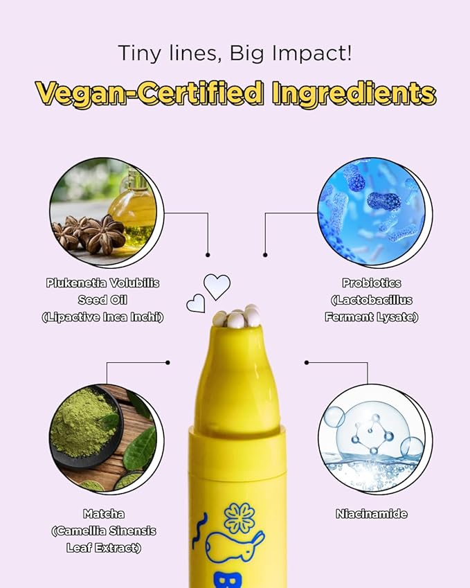 CHASIN' RABBITS Bunny Line Smoother Eye Cream Roller, 0.5 Fl Oz, Eye Serum with Surgical Steel Cooling Stick, Adenosine, Niacinamide, Dark Circles, Fine Lines, Under Eye, Vegan, Korean Skin Care